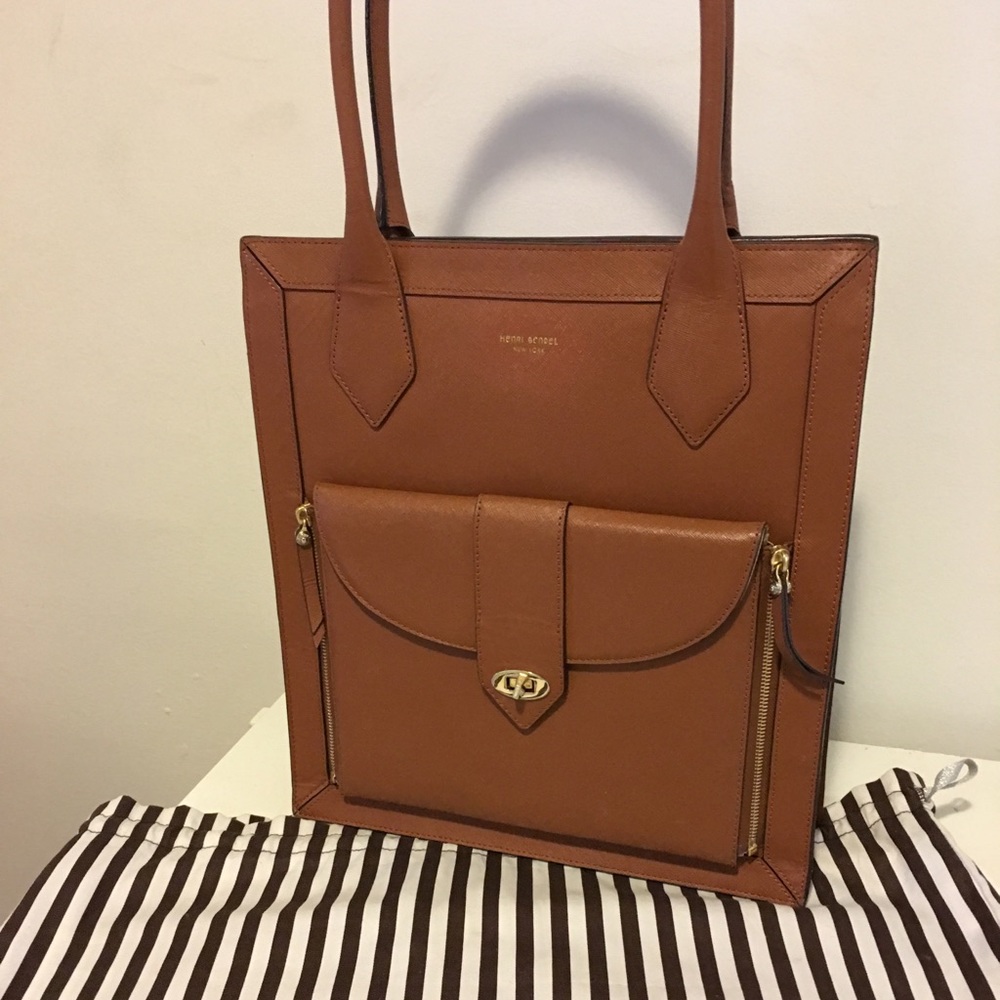 Henri Bendel Saffiano Rare w/ IPad Case NEW $699